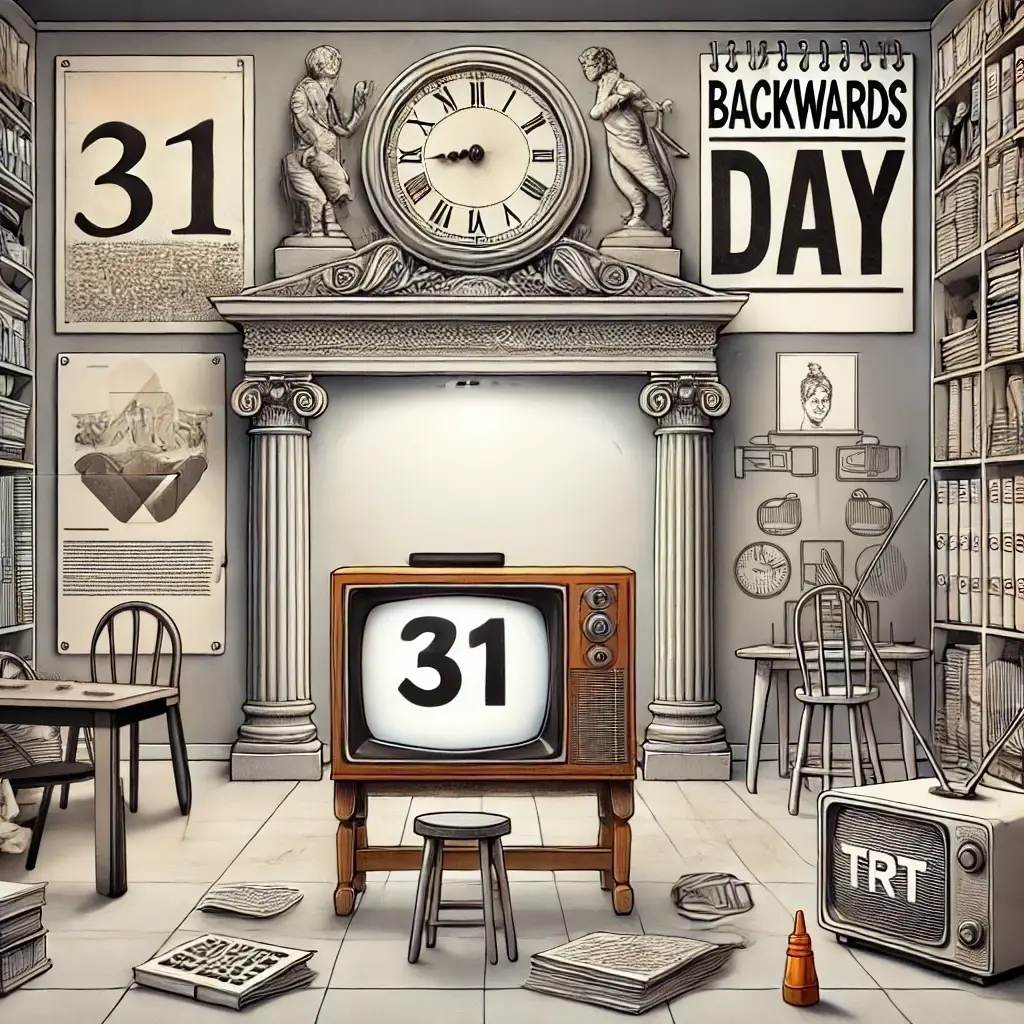 31 Ocak Dünya Ne Günü Dünya Tersine Günü Backwards Day