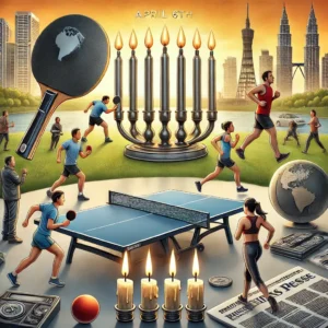 6 Nisan Dünya Ne Günü 6 Nisan Dünya Masa Tenisi Günü 6 Nisan Uluslararası Spor ve Fiziksel Aktivite Günü 6 Nisan Öldürülen Gazeteciler Günü