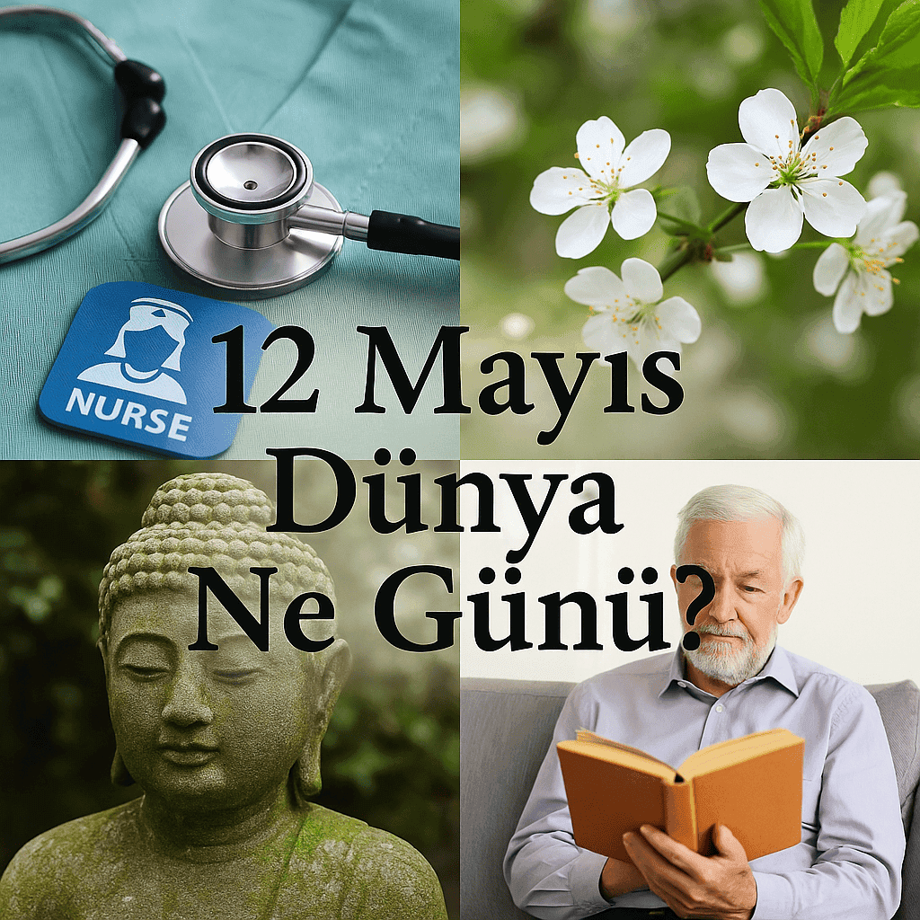 12 Mayıs Dünya Ne Günü 12 Mayıs Dünya Hemşireler Günü 12 Mayıs Dünya Bitki Sağlığı Günü 12 Mayıs Dünya Edward Lean Şiirlerini Okuma Günü 12 Mayıs Vesakh Günü 12 Mayıs Fibromiyalji Farkındalık Günü