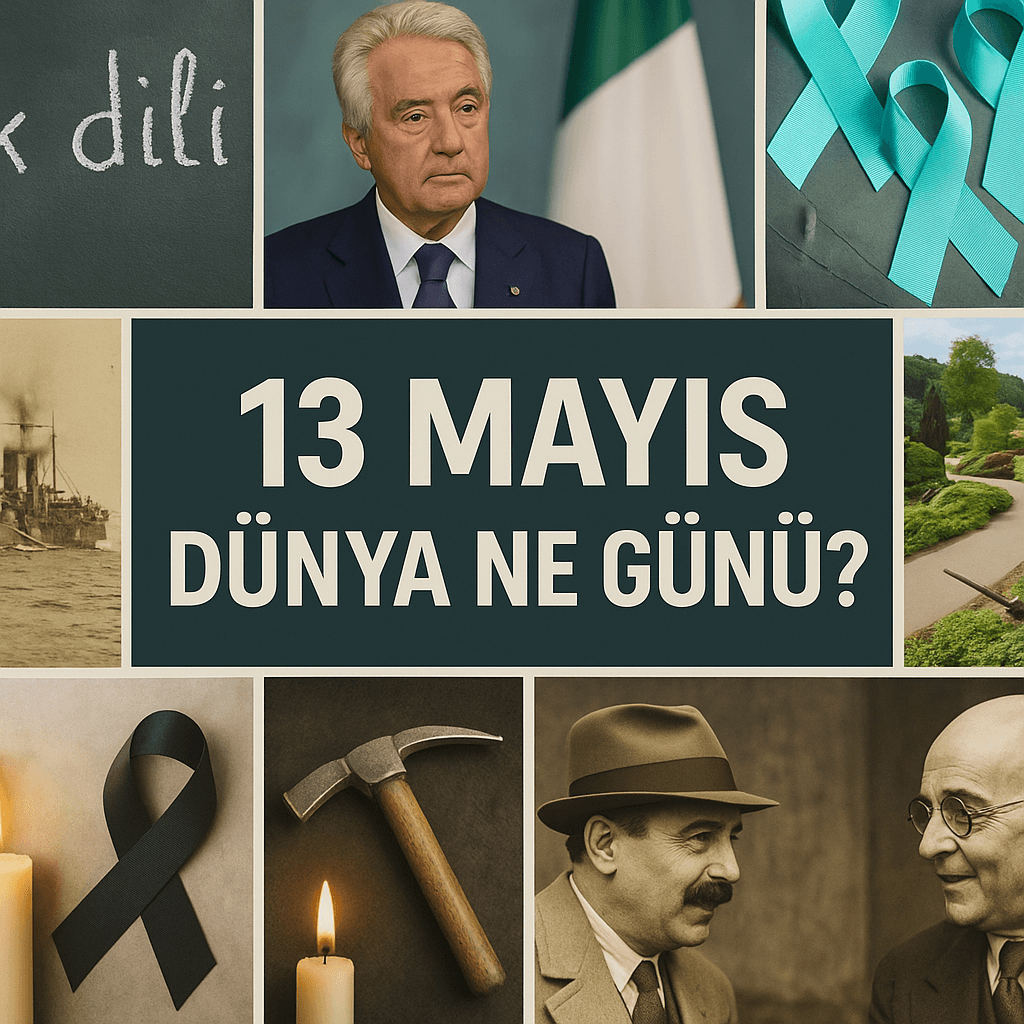 13 Mayıs Dünya Ne Günü 13 Mayıs Dünya SMA Günü Kurbağa Gibi Zıplama Günü Frog Jumping Day 13 Mayıs Türk Dil Bayramı 13 Mayıs Ulusal Peyzaj Mimarlığı Günü