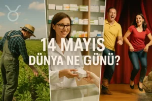 14 Mayıs Dünya Ne Günü 14 Mayıs Dünya Çiftçiler Günü 14 Mayıs Dünya Eczacılık Günü 14 Mayıs Dünya Tavuk Gibi Dans Etme Günü (Dance Like a Chicken Day)