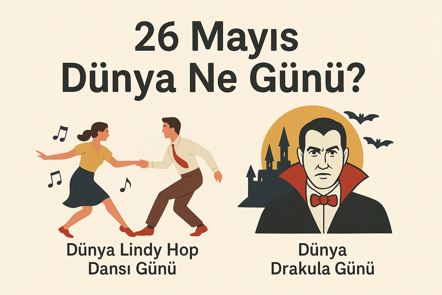 26 Mayıs Dünya Ne Günü 26 Mayıs Dünya Lindy Hop Dansı Günü 26 Mayıs Dünya Drakula Günü