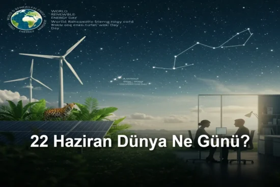 22 Haziran Dünya Ne Günü Dünya Yenilenebilir Enerji Günü Dünya Orion Takımyıldızı Günü