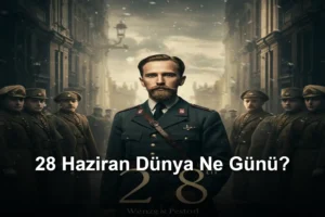 28 Haziran Dünya Ne Günü 28 Haziran Dünya Barışa Giden İlk Kıvılcım Günü