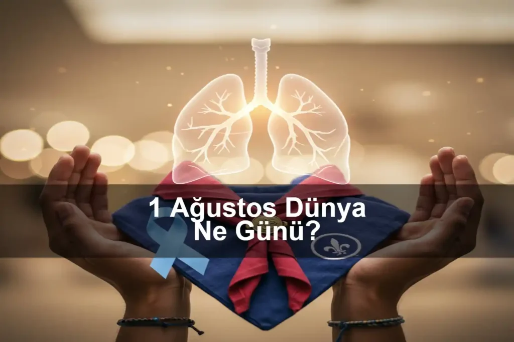 1 Ağustos Dünya Ne Günü 1 Ağustos Dünya Akciğer Kanseri Günü 1 Ağustos Dünya İzcilik Fular Günü