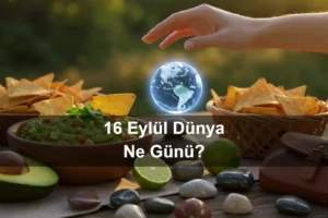 16 Eylül Dünya Ne Günü 16 Eylül Dünya Ozon Tabakasının Korunması Günü 16 Eylül Dünya Taş Toplama Günü (Collect Rocks Day) 16 Eylül Dünya Guakamole Sosu Günü (Guacamole Day)