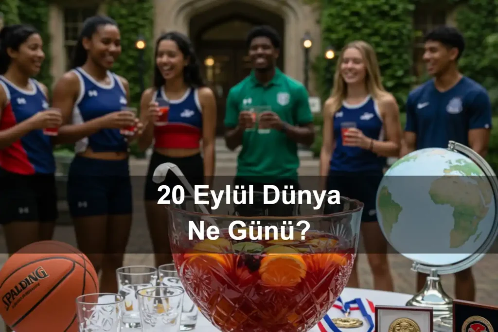 20 Eylül Dünya Ne Günü 20 Eylül Dünya Üniversite Sporları Günü 20 Eylül Dünya Punch Günü (Punch Day)
