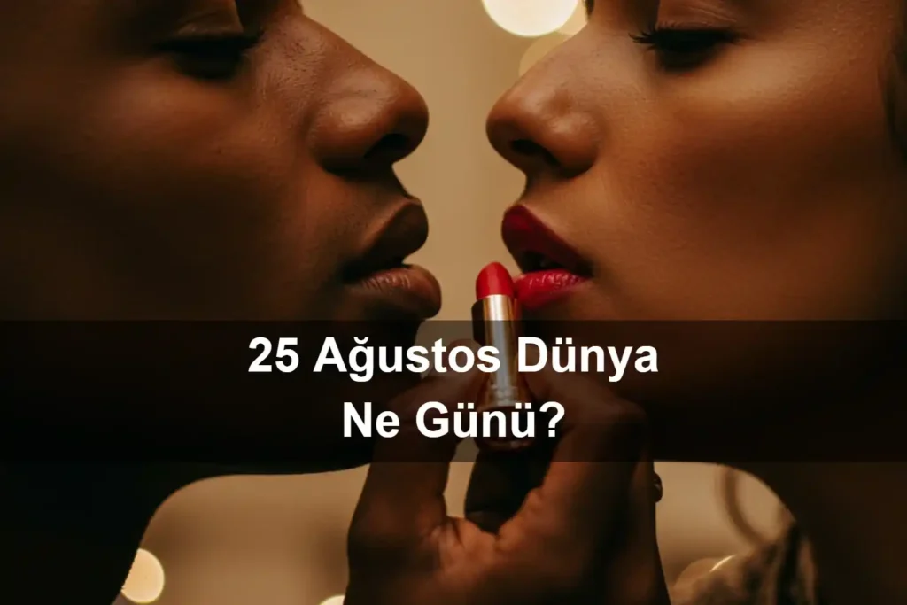 25 Ağustos Dünya Ne Günü 25 Ağustos Dünya Öpüşme ve Makyaj Yapma Günü (Kiss and Make up Day)