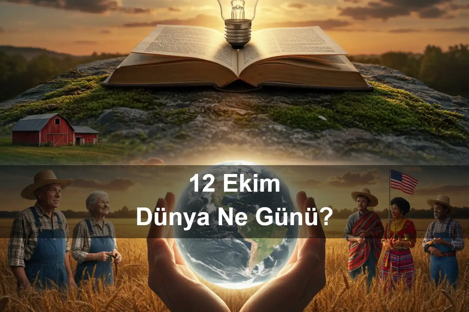 12 Ekim Dünya Ne Günü 12 Ekim Dünya Artrit Günü (Dünya Görme Günü) 12 Ekim Yaşlı Çiftçiler Günü 12 Ekim Yaşlı Çiftçiler Günü 12 Ekim Amerika Birleşik Devletleri'nde Ulusal Çiftçiler Günü