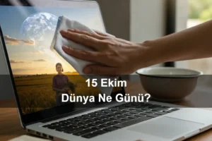 15 Ekim Dünya Ne Günü 15 Ekim Dünya El Yıkama Günü 15 Ekim Dünya Kırsal Kadınlar Günü 15 Ekim Ekran Temizleme Günü (National Clean Out Your Virtual Desktop Day)