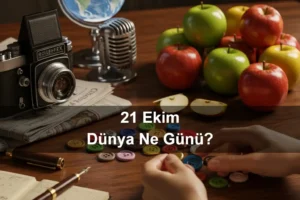 21 Ekim Dünya Ne Günü 21 Ekim Dünya Gazeteciler Günü 21 Ekim Dünya Elma Günü 21 Ekim Dünya Düğme Sayma Günü