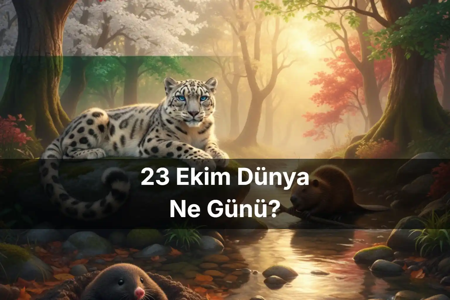 23 Ekim Dünya Ne Günü 23 Ekim Dünya Mol Günü 23 Ekim Dünya Kunduz Günü 23 Ekim Dünya Kar Leoparı Günü