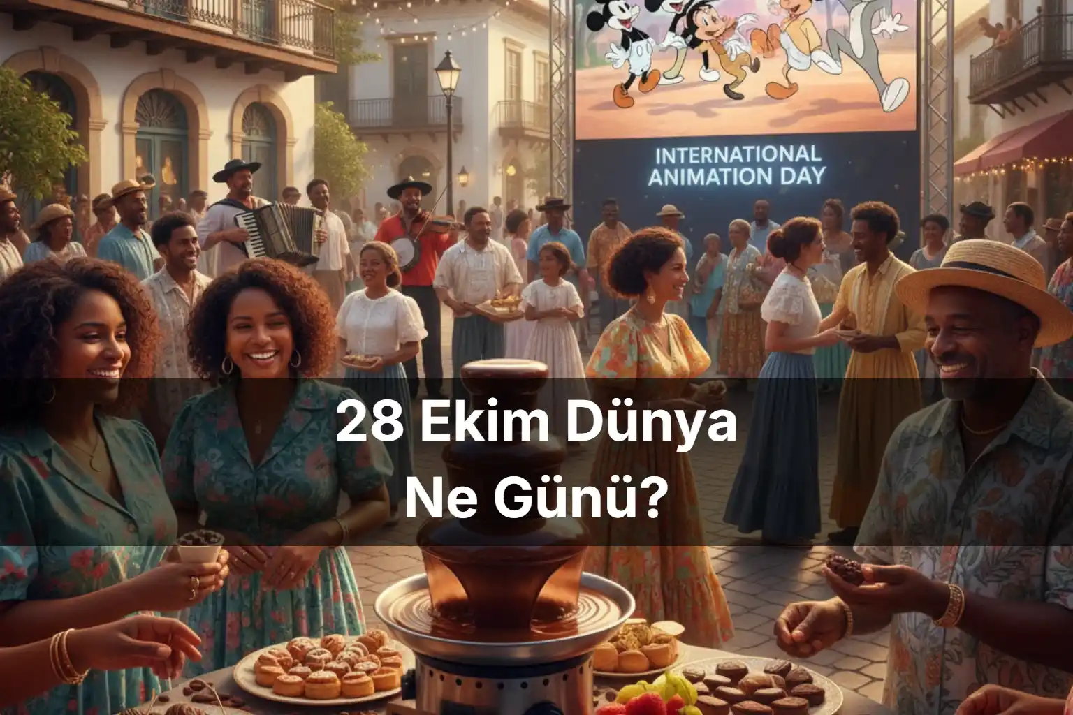 28 Ekim Dünya Ne Günü 28 Ekim Uluslararası Animasyon Günü 28 Ekim OHİ Günü 28 Ekim Uluslararası Kreol Günü 28 Ekim Ulusal Çikolata Günü