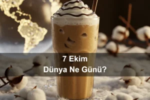7 Ekim Dünya Pamuk Günü 7 Ekim Frappe Günü (Frappé Day)