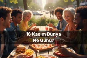 16 Kasım Dünya Ne Günü 16 Kasım Dünya Hoşgörü Günü 16 Kasım Dünya Fast Food Günü (Fast Food Day)