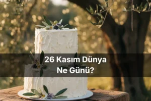 26 Kasım Dünya Ne Günü 26 Kasım Dünya Zeytin Ağacı Günü 26 Kasım Dünya Kek Günü (Cake Day)