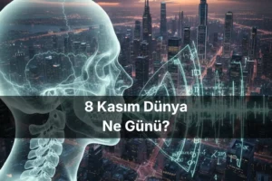 8 Kasım Dünya Ne Günü 8 Kasım Dünya Radyoloji Günü 8 Kasım Dünya Dil Yuvarlama Günü (Tongue Twister Day) 8 Kasım Dünya Kentsel Planlama Günü (Dünya Şehircilik Günü)