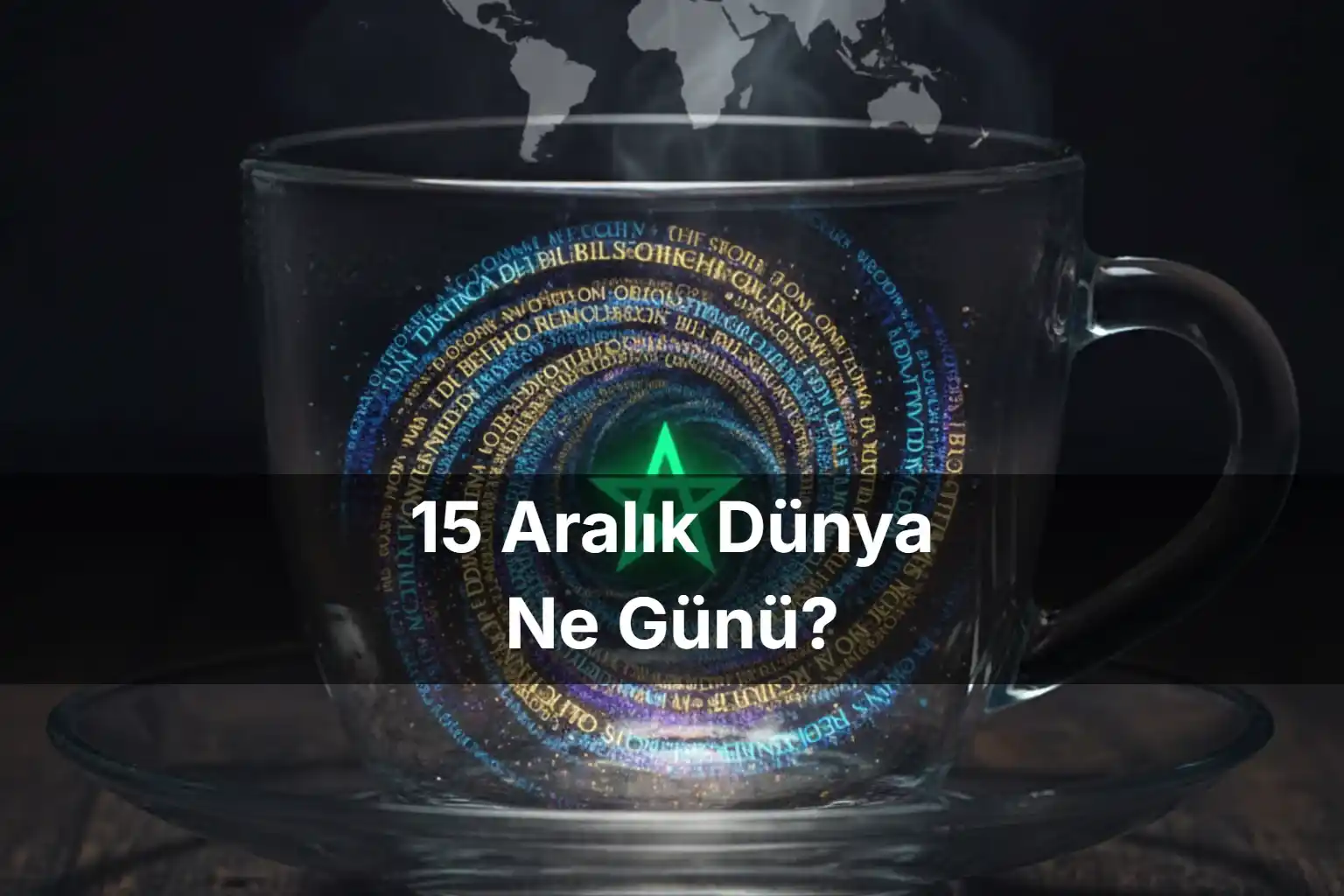 15 Aralık Dünya Ne Günü 15 Aralık Dünya Çay Günü 15 Aralık Zamenhof Günü (Esperanto Dili Günü) 15 Aralık Haklar Bildirgesi Günü (ABD)