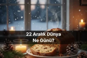 22 Aralık Dünya Ne Günü 22 Aralık Dünya Fındıklı Ekmek Günü 22 Aralık Dünya Kış Gündönümü Günü