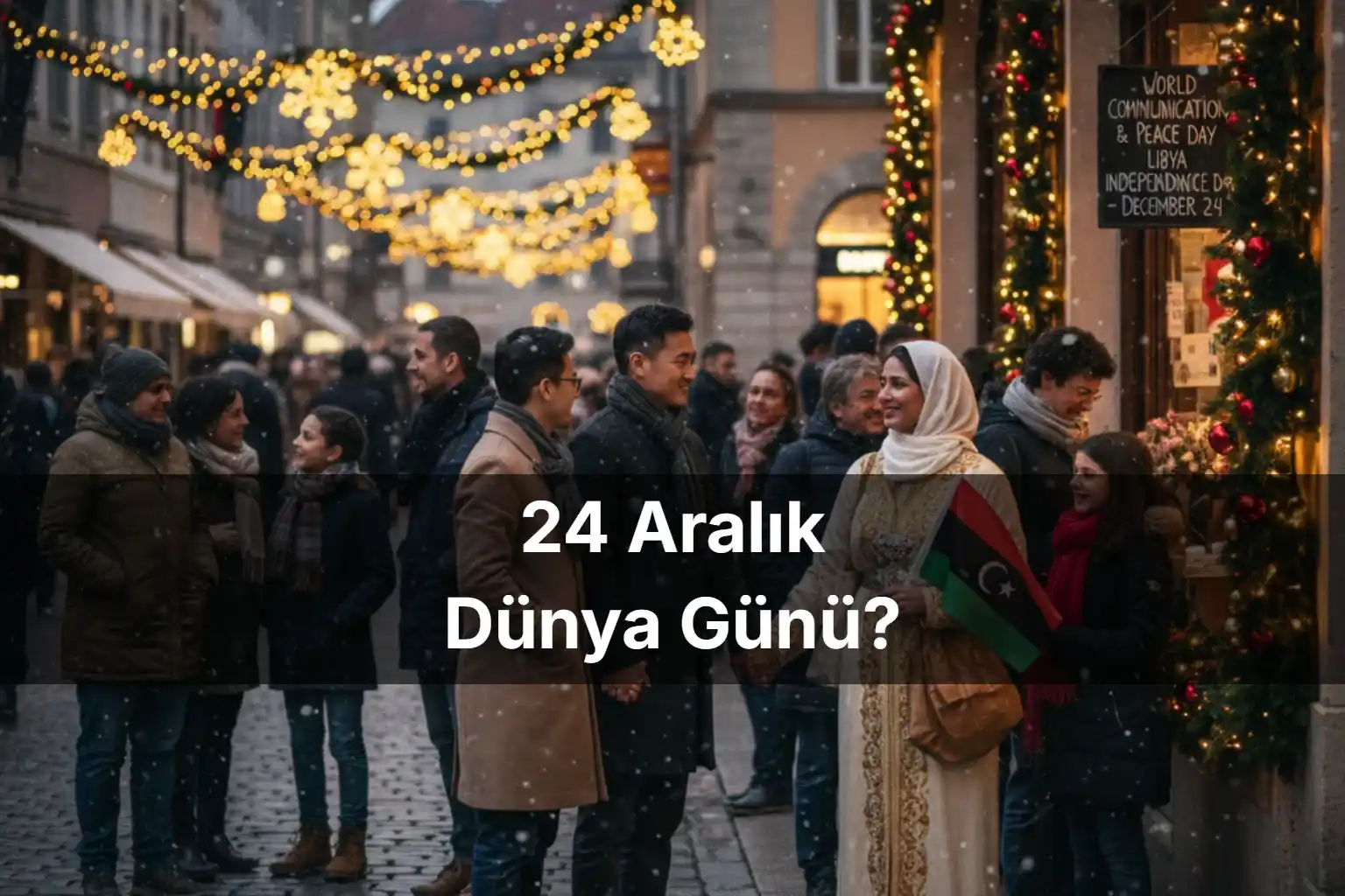 24 Aralık Dünya Ne Günü 24 Aralık Dünya Aile ve Paylaşım Günü 24 Aralık Dünya İletişim ve Barış Günü
