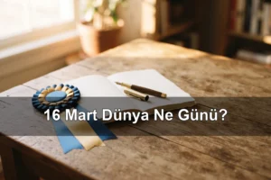 16 Mart Dünya Ne Günü? Dünya Yaptığın Her Şey Doğru Günü