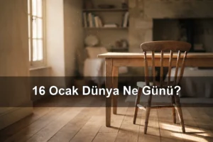 16 Ocak Dünya Ne Günü? Dünya Hiçbir Şey Günü