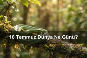 16 Temmuz Dünya Ne Günü? Dünya Yılan Günü