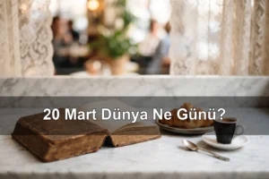20 Mart Dünya Ne Günü? Fransızca Dili Günü, Dünya Çocuk ve Gençlik Tiyatroları Günü