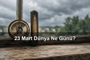 23 Mart Dünya Ne Günü? Dünya Meteoroloji Günü