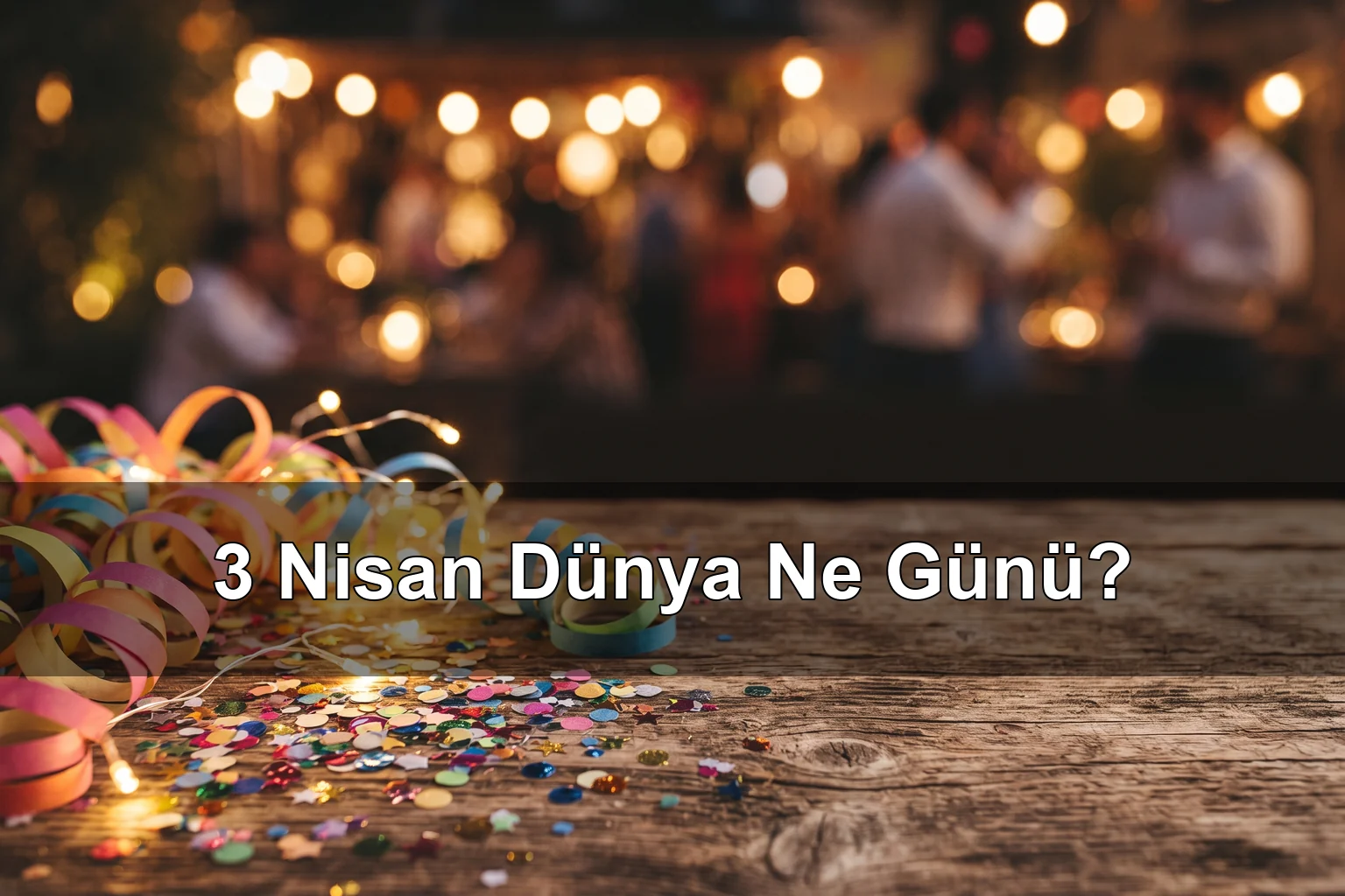 3 Nisan Dünya Ne Günü? Dünya Parti Günü